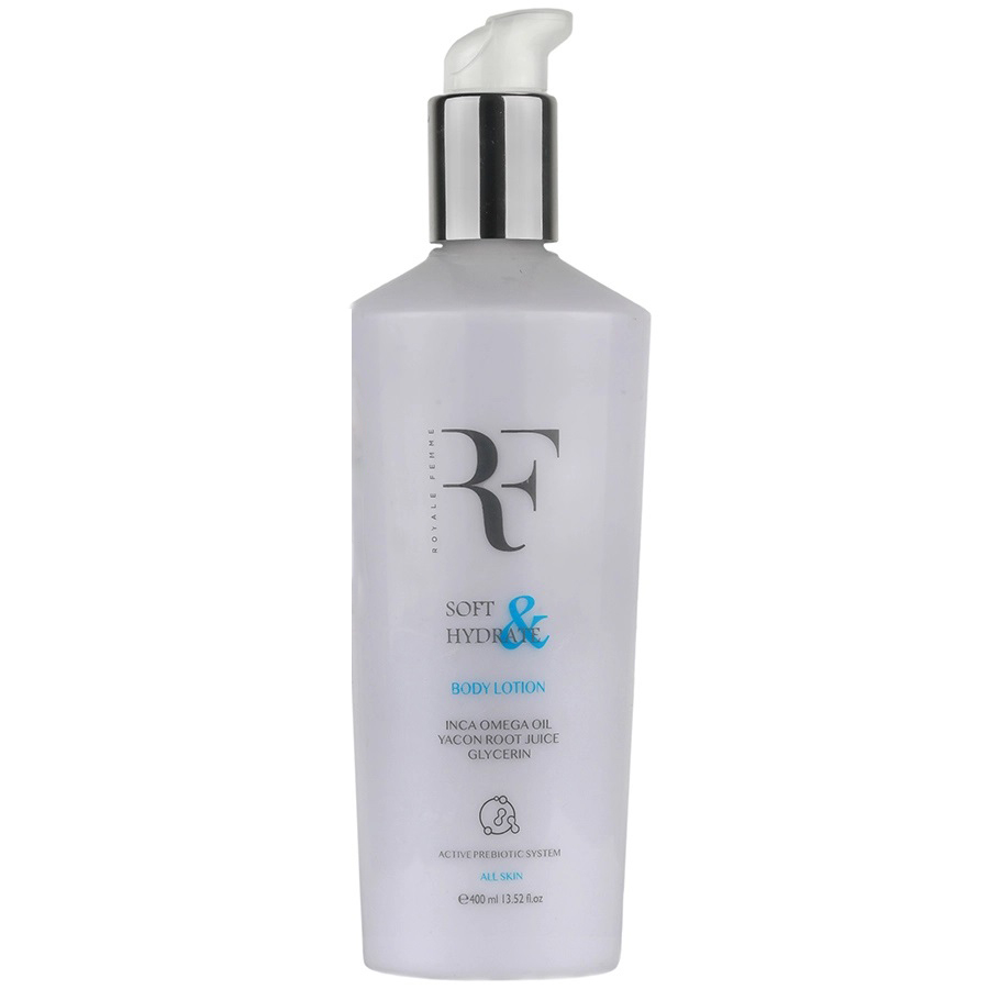 لوسیون بدن آر اف رویال فم RF مدل Soft & Hydrate