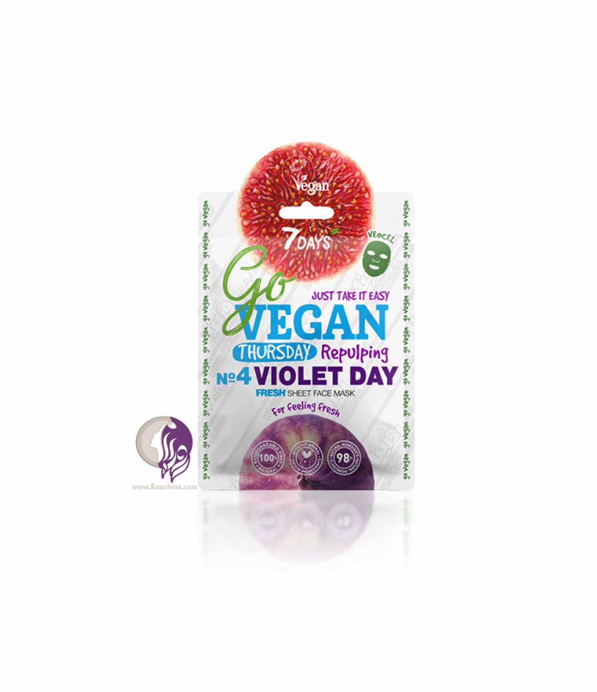 ماسک انجیر سون دیز 7Days روز پنجشنبه Violet Day سری Go Vegan