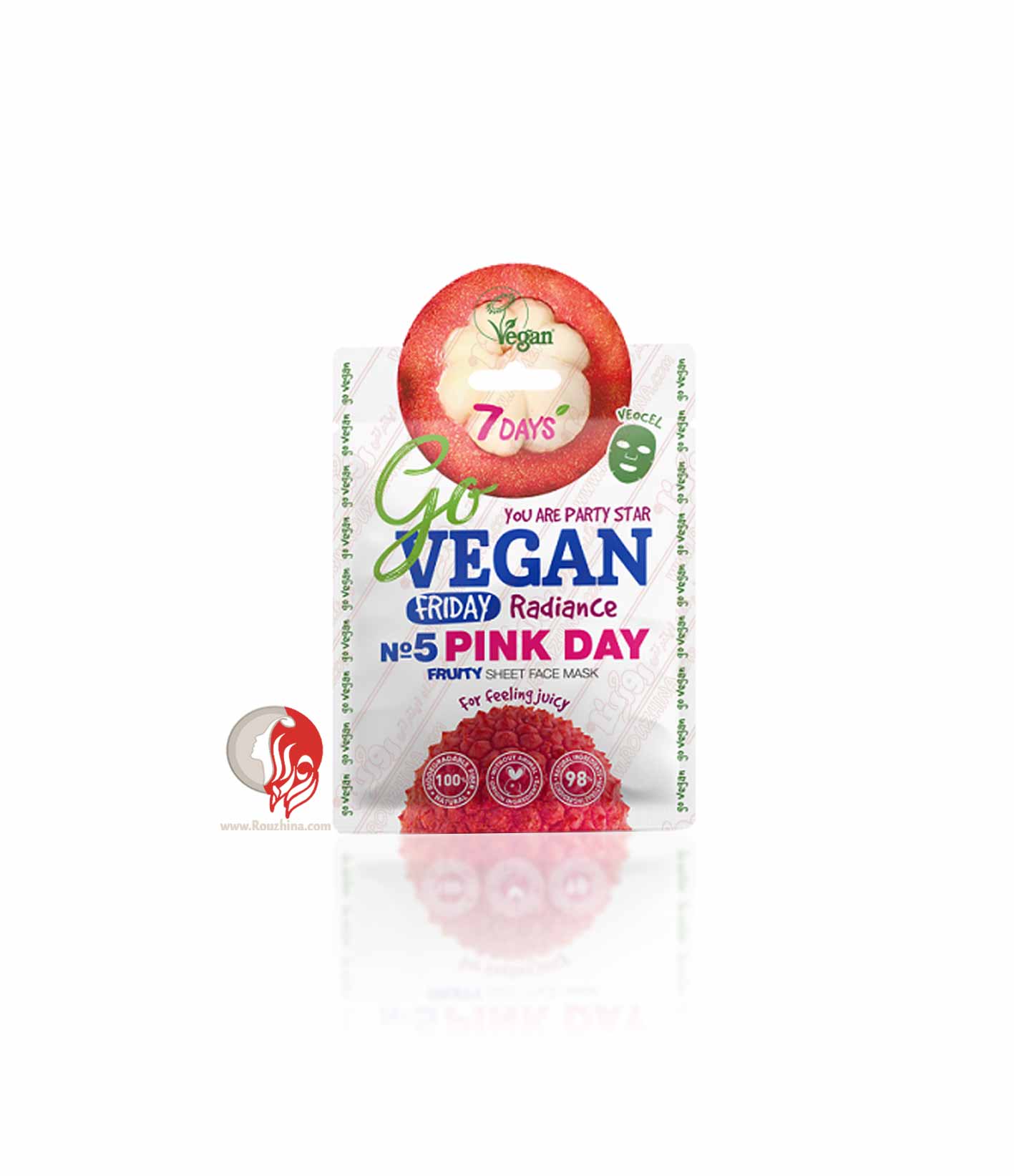 ماسک میوه ای سون دیز 7Days روز جمعه Pink Day سری Go Vegan