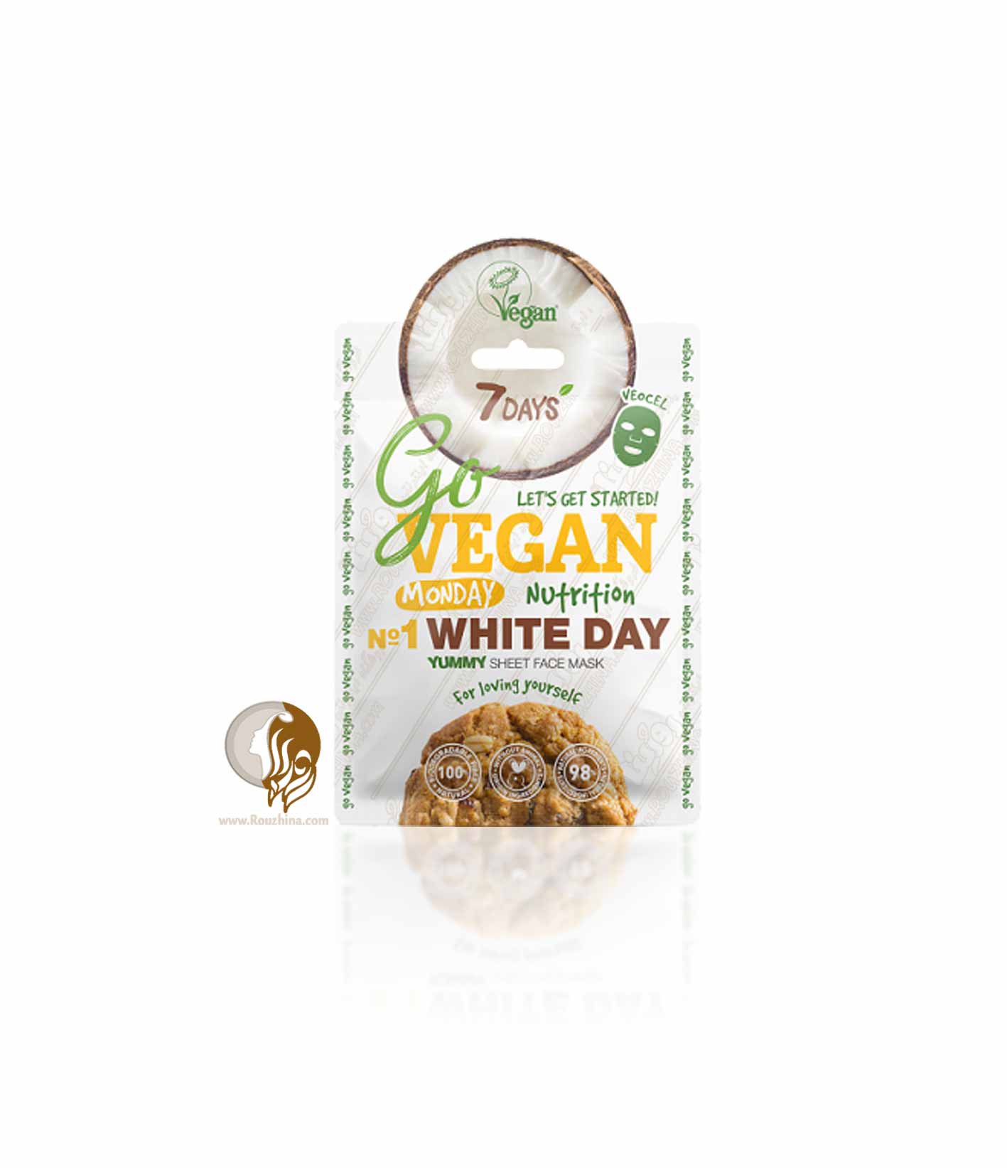 ماسک نارگیل سون دیز 7Days روز دوشنبه White Day سری Go Vegan