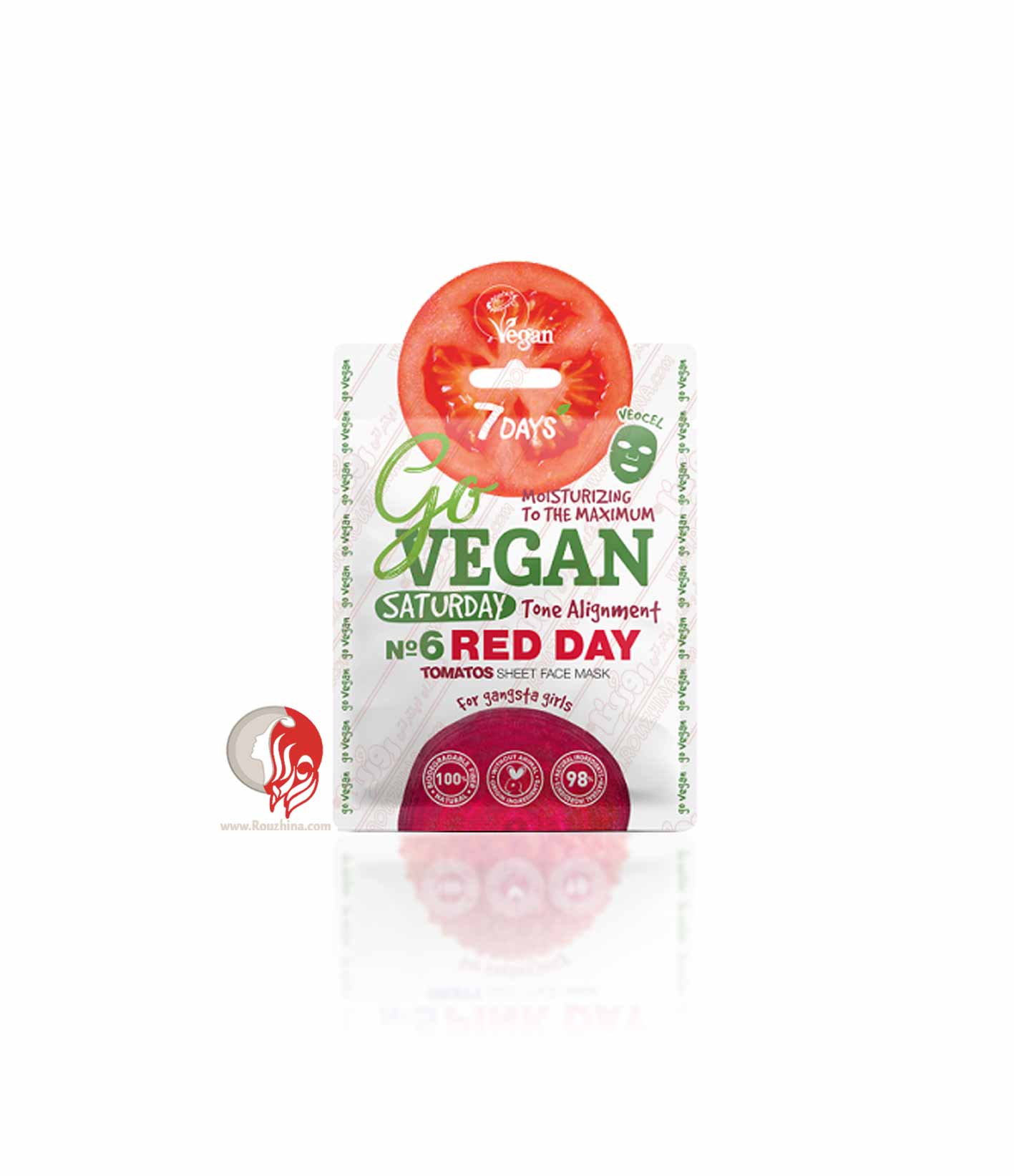 ماسک گوجه سون دیز 7Days روز شنبه Red Day سری Go Vegan
