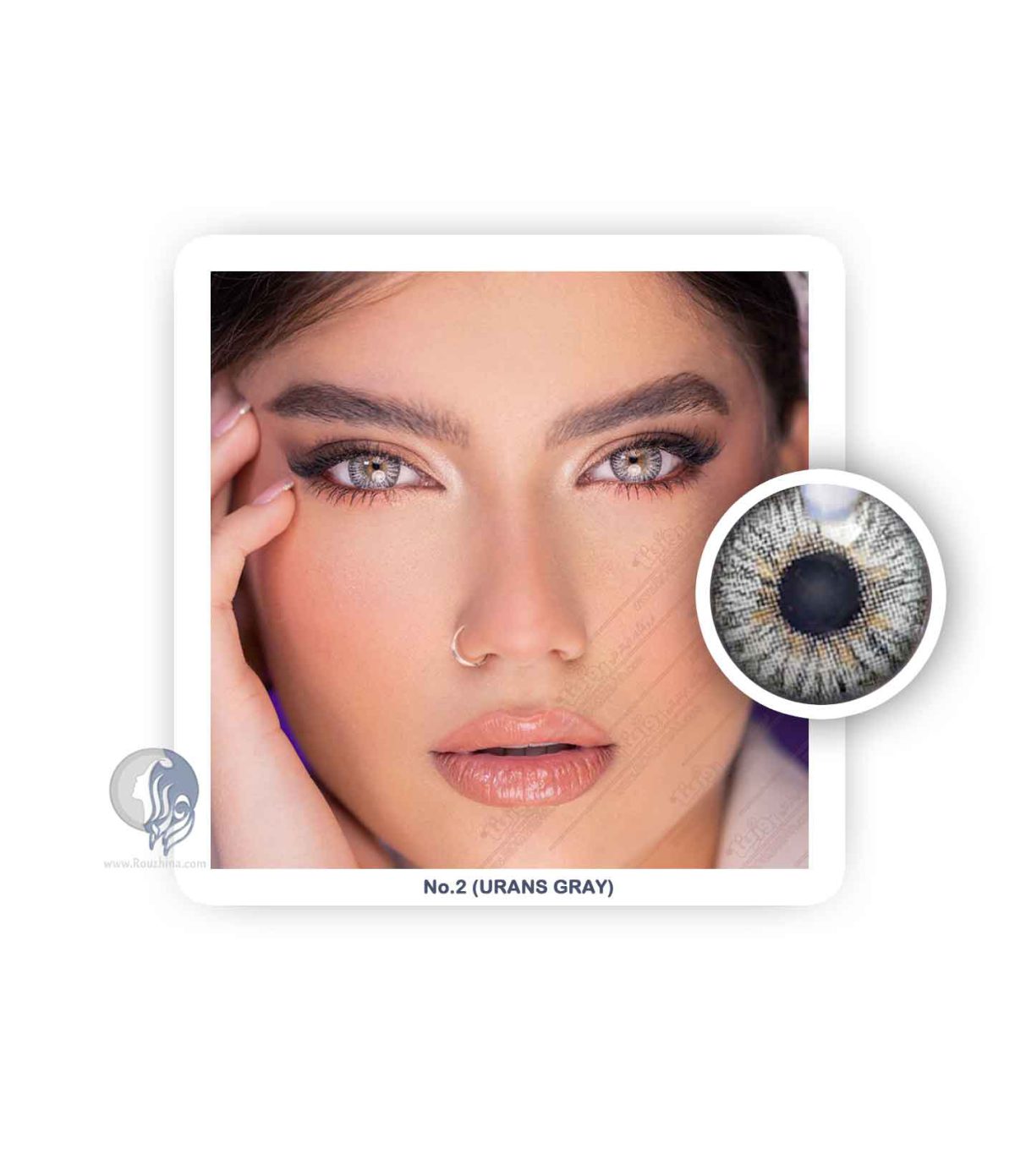 لنز رنگی آی ریو EyeReve شماره 2 URANS GRAY