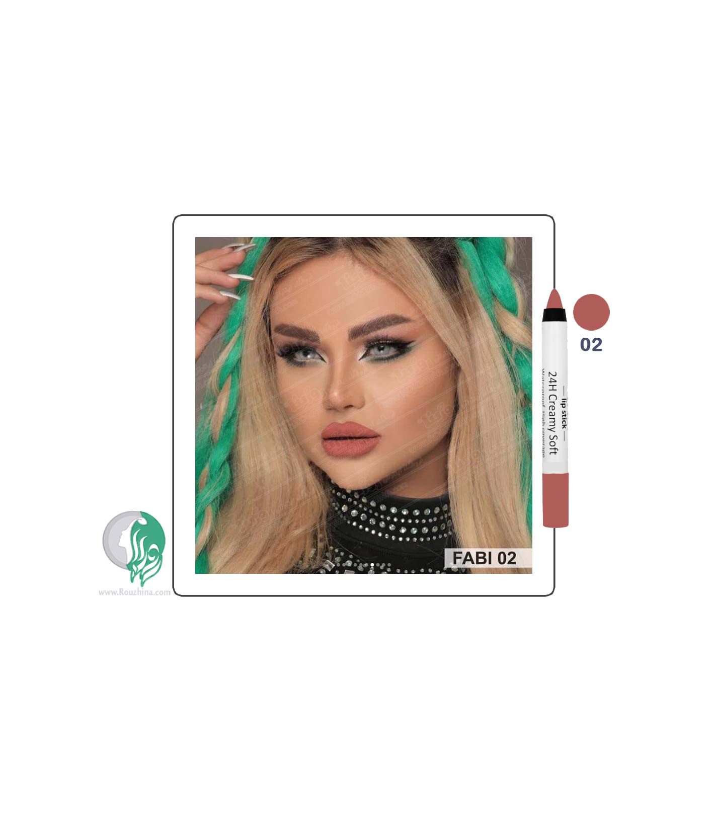 رژ لب مدادی فابی Fabi شماره F-02