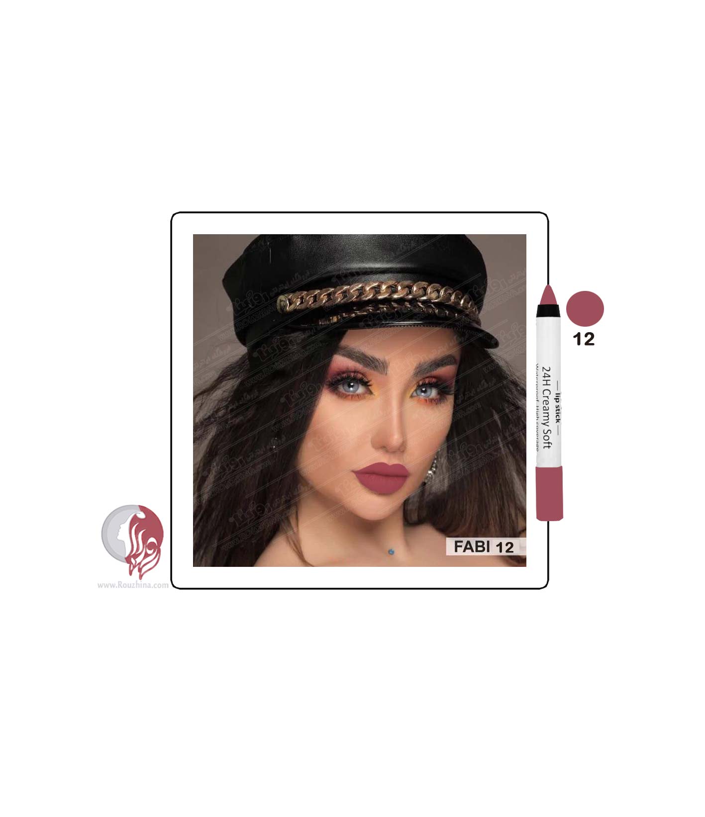 رژ لب مدادی فابی Fabi شماره F-12