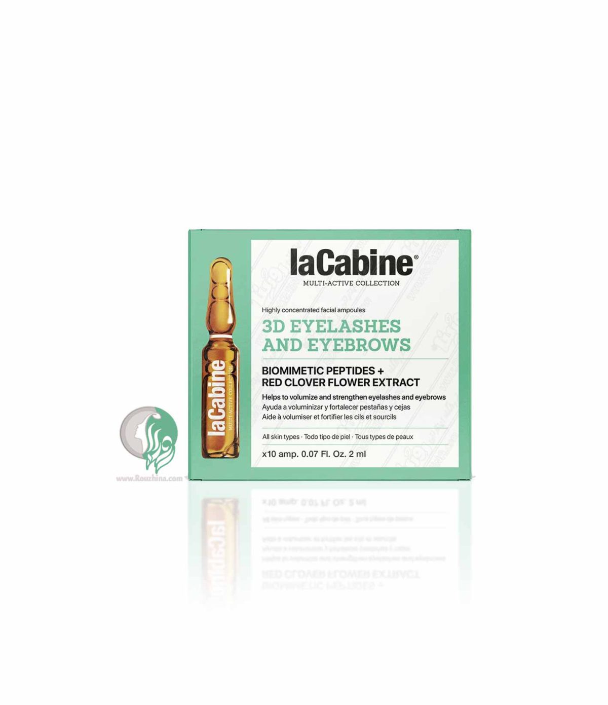 آمپول تقویت مژه و ابرو لاکابین Lacabine مدل 3D