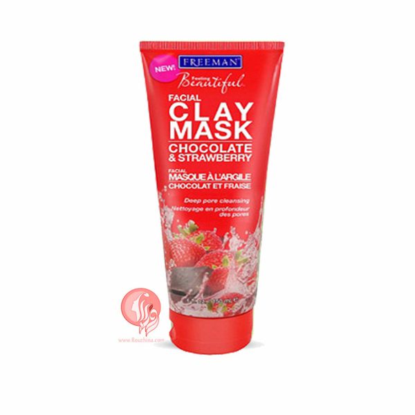 ماسک پاکسازی صورت شکلات و توت فرنگی فریمن مدل FREEMAN-Chocolate-And-Strwberry-Mask