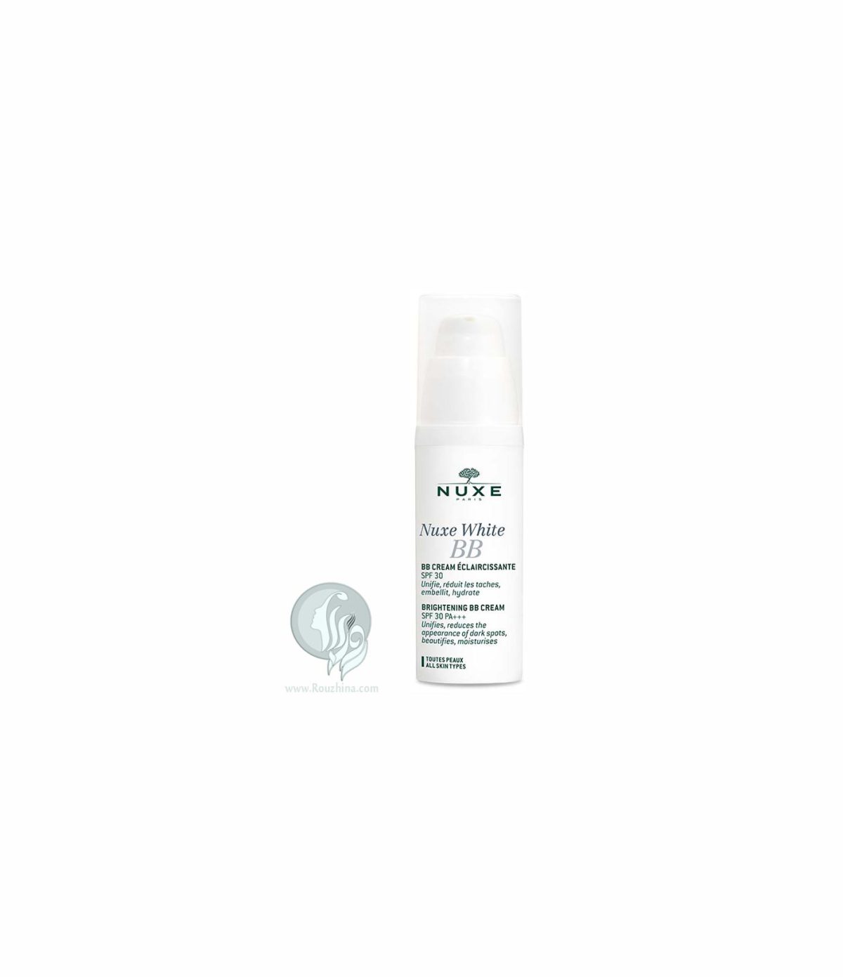 بی بی کرم ضد آفتاب BB Nuxe نوکس SPF30 حجم 30ml