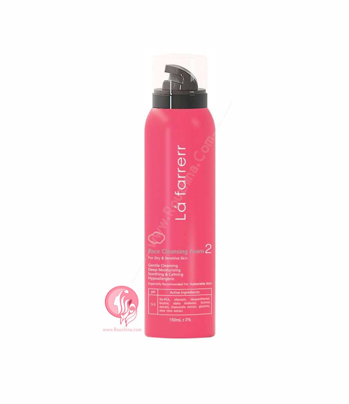 فوم شستشوی صورت پوست خشک و حساس لافارر 150ml