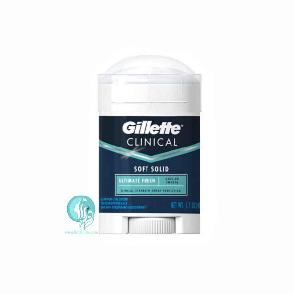 فروش ویژه استیک ضد تعریق مردانه کیلینیکال اولتیمیت فرش ژیلت Gillette Clinical Ultimate Fresh Anti Perspirant/Deodorant Soft Solid
