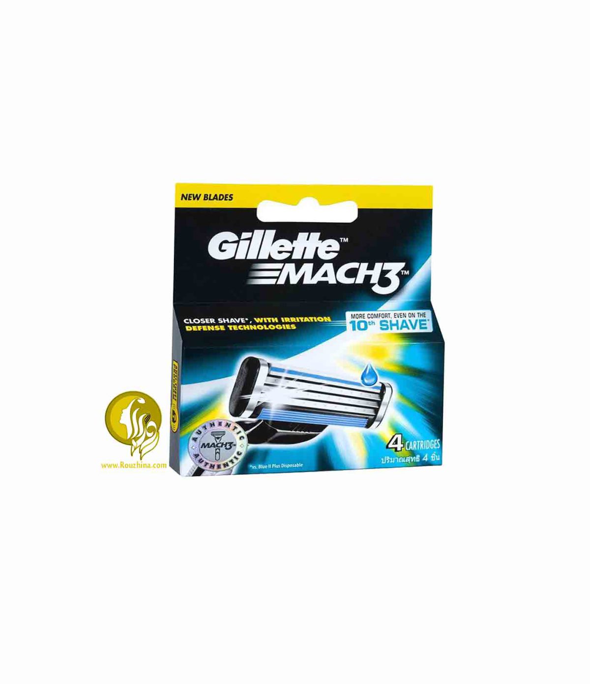فروش تیغ یدک اصلاح ژیلت مچ 3 4 عددی-Gillette Mach 3 Blades Pack of 4