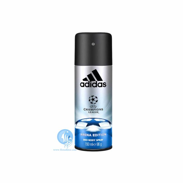 فروش اسپری بدن مردانه آدیداس مدل آرنا ادیشن : Adidas Champions League Arena Edition Deodorant Spray For Men