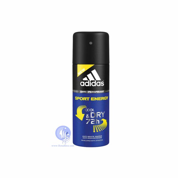 فروش ویژه اسپری ضد تعریق 72 ساعته مردانه آدیداس مدل اسپرت انرژی : Adidas Sport Energy Deodorant Spray For Men
