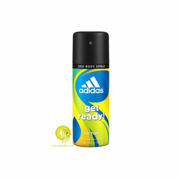 فروش ویژه اسپری ضد عرق مردانه آدیداس مدل گت ردی : Adidas Get Ready Body Deodorant Spray For Him