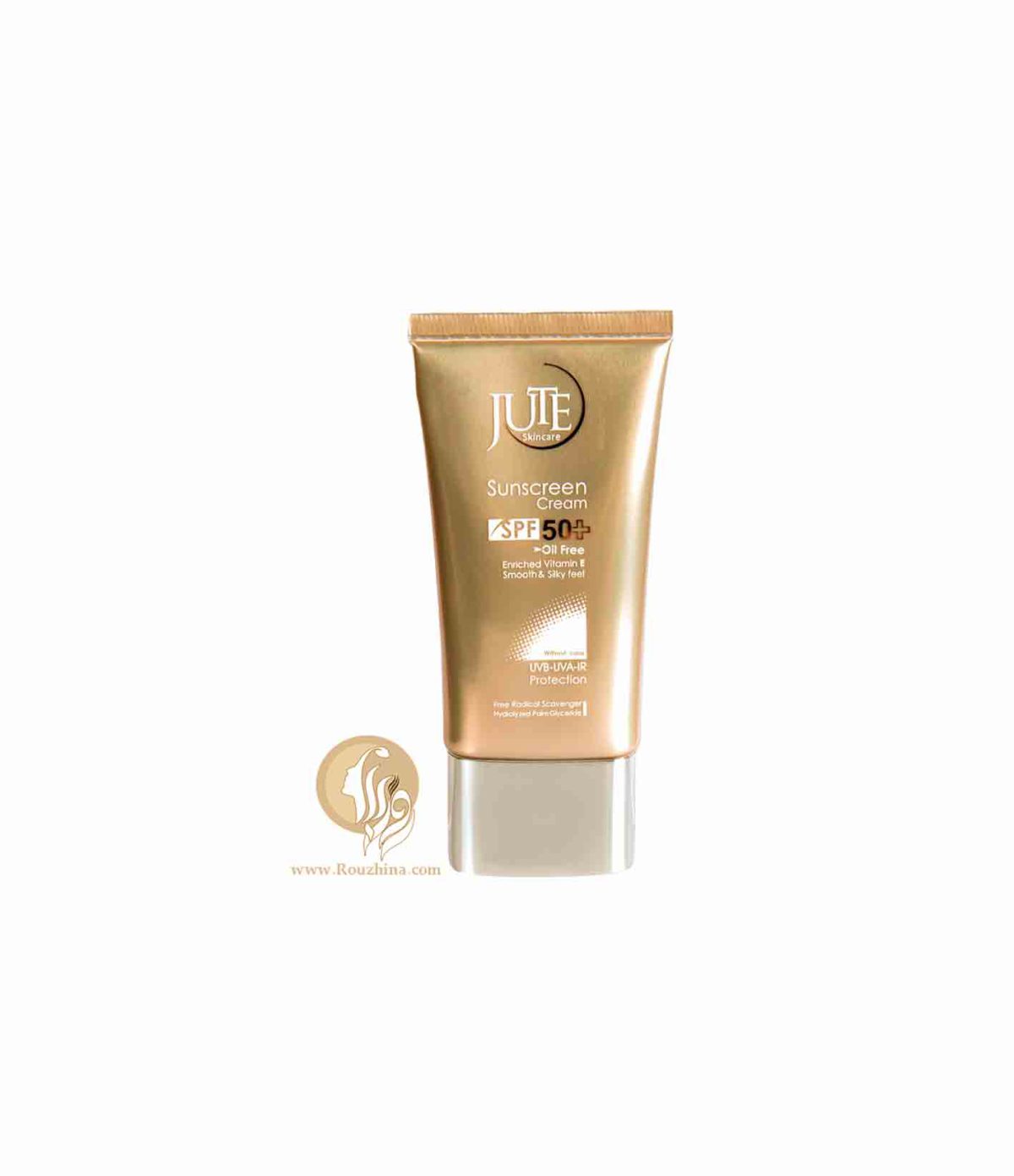 فروش ویژه ویژگی های کرم ضد آفتاب بی رنگ SPF50 ژوت مناسب انواع پوست Jute Sunscreen Cream For All Skin Types SPF50