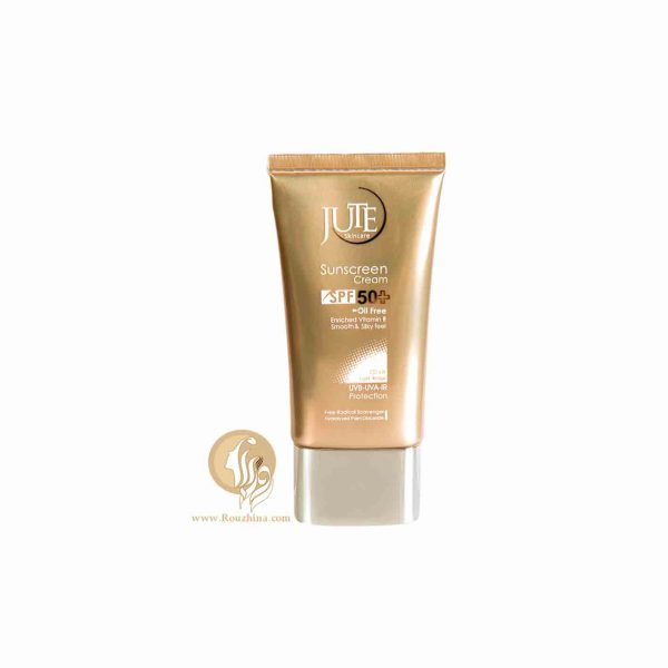 تخفیف کرم ضد آفتاب رنگی ژوت بژ روشن SPF50 مناسب پوست چرب : Jute Tiented Sunscreen Cream For Oily Skins SPF50-Light Beige