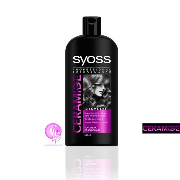 فروش ویژه شامپو سایوس Syoss مدل سرامید کامپلکس CERAMIDE COMPLEX مناسب موهای ضعیف و شکننده