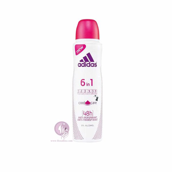 فروش ویژه اسپری ضد عرق 6 کاره زنانه آدیداس : Adidas 6In1 Anti-Perspirant Spray For Women