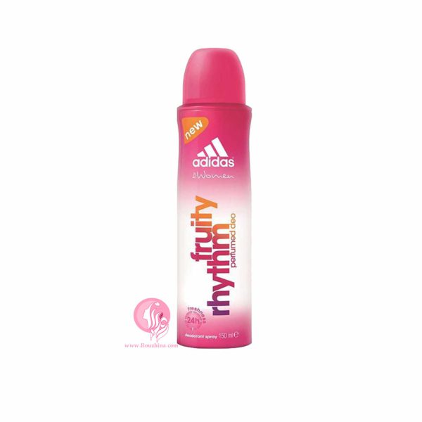 فروش ویژه اسپری ضد عرق زنانه آدیداس مدل فروتی ریتم : Adidas Fruity Rhythm Deodorant Spray For Women