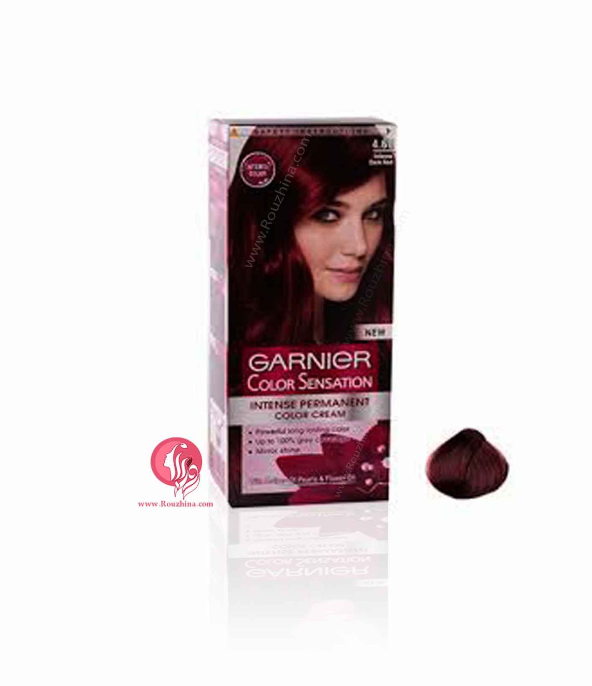 معرفی ویژگیهای کیت رنگ موی کیت رنگ مو كالرسنسیشن گارنیر Garnier قرمز خیلی تیره شماره 4.60