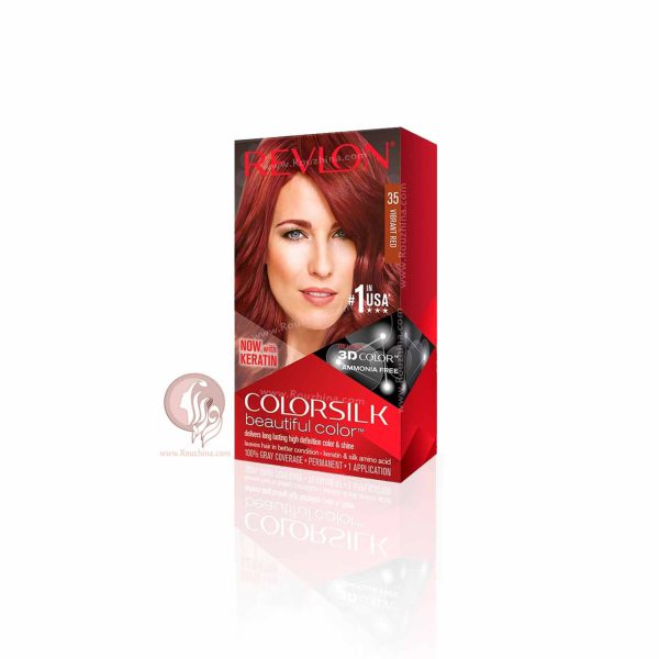 معرفی ویژگیهای کیت رنگ موی بدون آمونیاک رولون Revlon قرمز پرهیجان شماره 35
