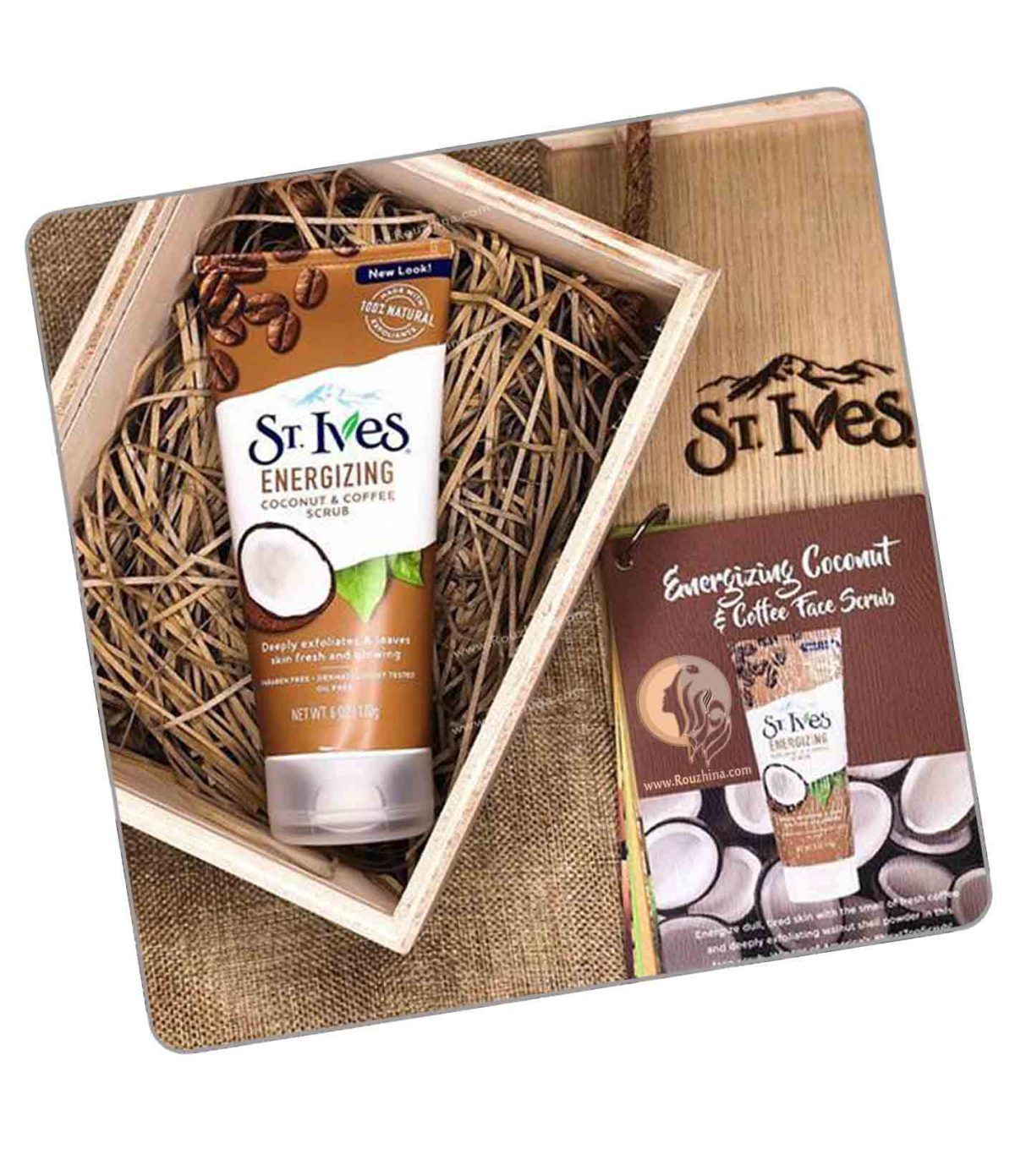 قیمت خرید و ویژگیهای اسکراب انرژی بخش قهوه و نارگیل سینت ایوز St.Ives مدل Energizing Coconut and Coffee