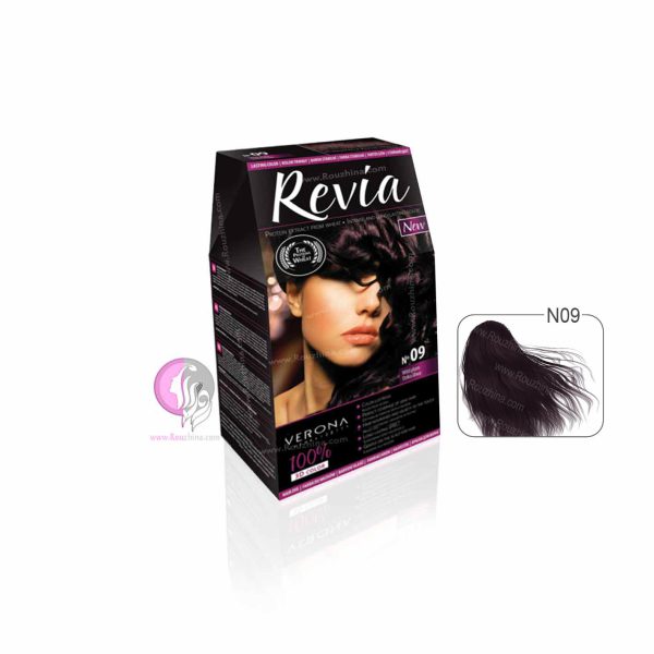 قیمت خرید و معرفی ویژگیهای کیت رنگ موی Verona مدل Revia آلوی وحشی شماره 09