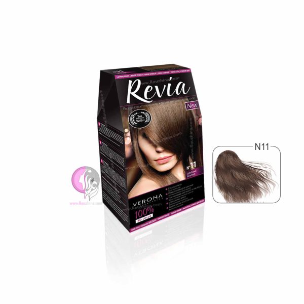 قیمت خرید و معرفی ویژگیهای کیت رنگ موی Verona مدل Revia شماره