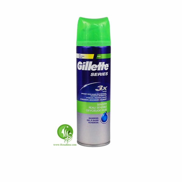 فروش ژل اصلاح تری ایکس سنستیو پوستهای حساس ژیلت: Gillette Series 3X Sensitive Shaving Gel