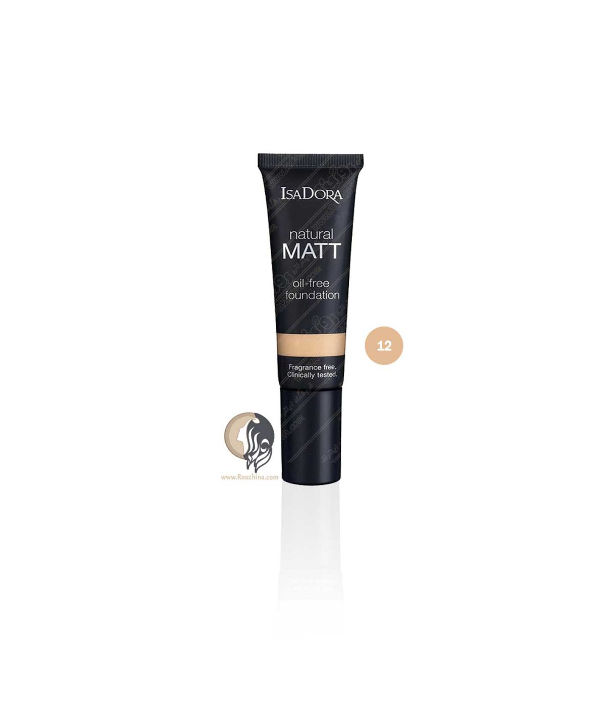 کرم پودر ایزادورا Isadora فاقد چربی Natural Matt شماره 12