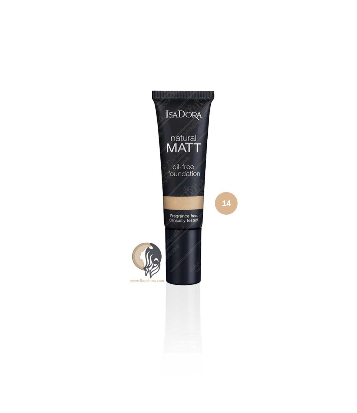 کرمپودر ایزادورا Isadora فاقد چربی Natural Matt شماره 14