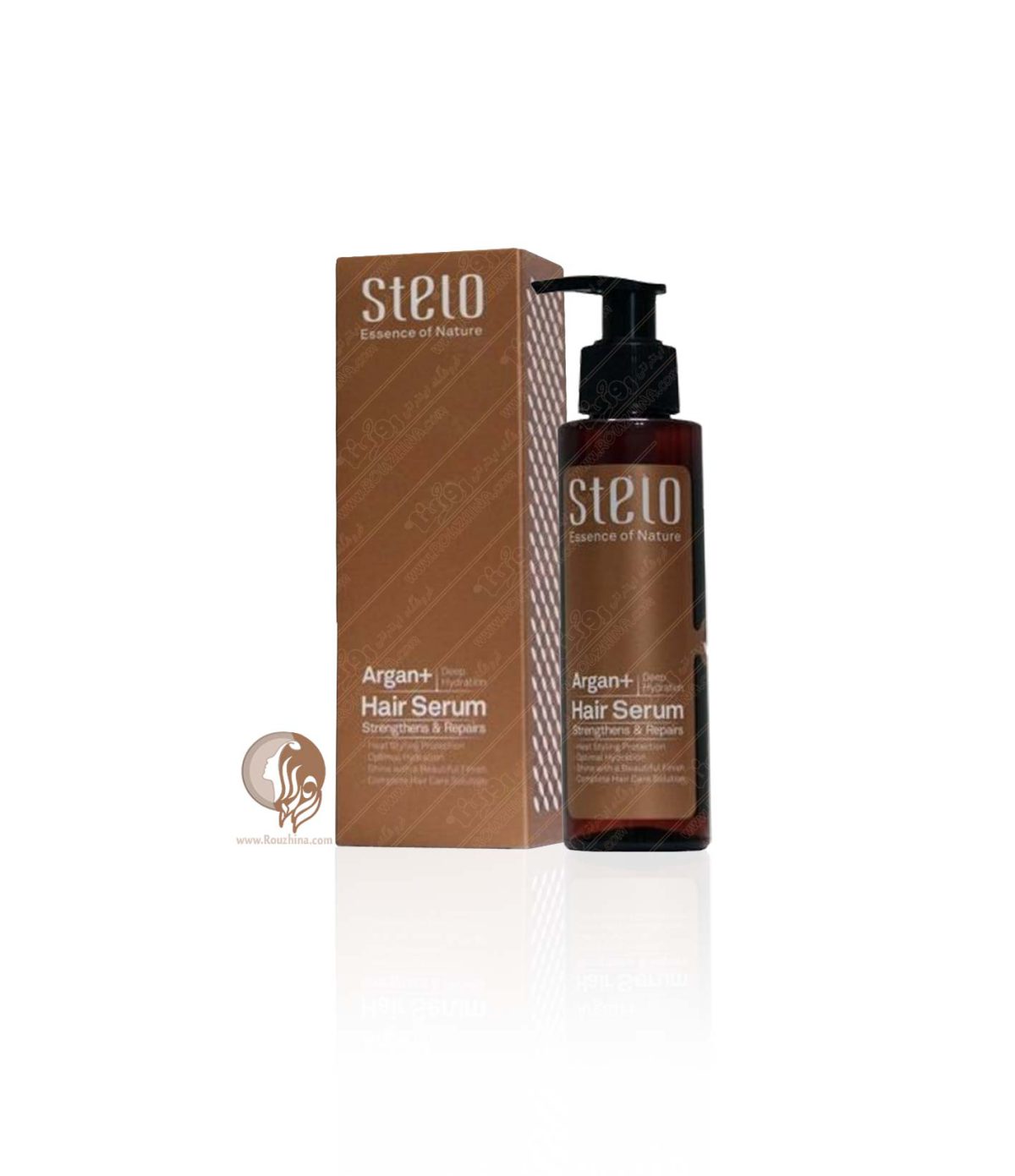 سرم روغن آرگان ترمیم کننده مو استلو Stelo Argan+ Strengthens & Repair Hair Serum 120ml