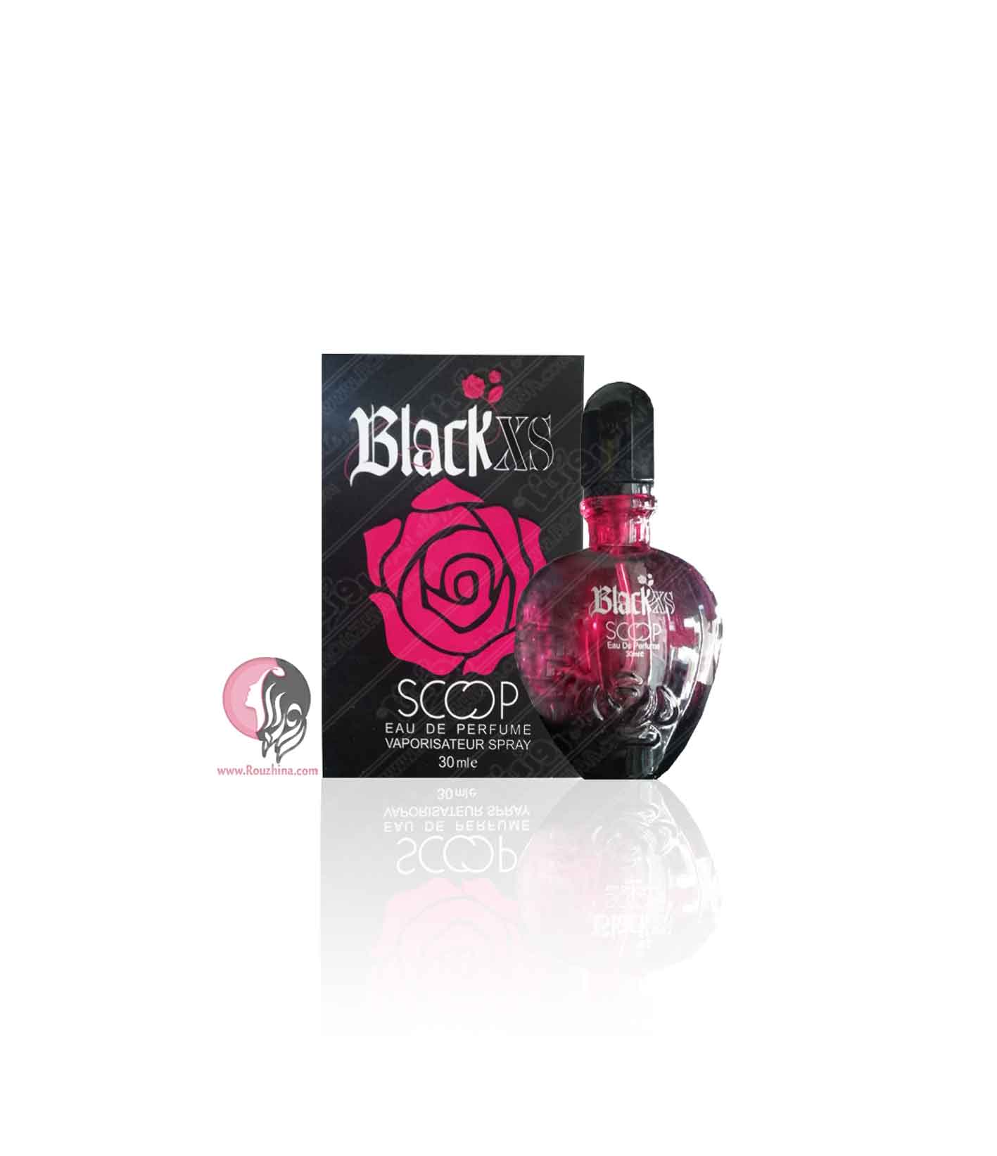 عطر جیبی زنانه Black XS اسکوپ مدل بلک ایکس اس