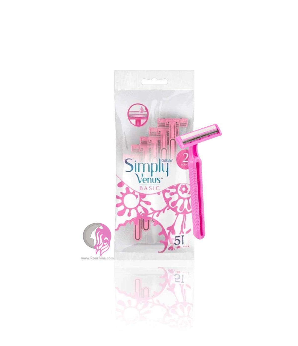 خود تراش ژیلت بانوان مدل Simply Venus (بسته5عددی)