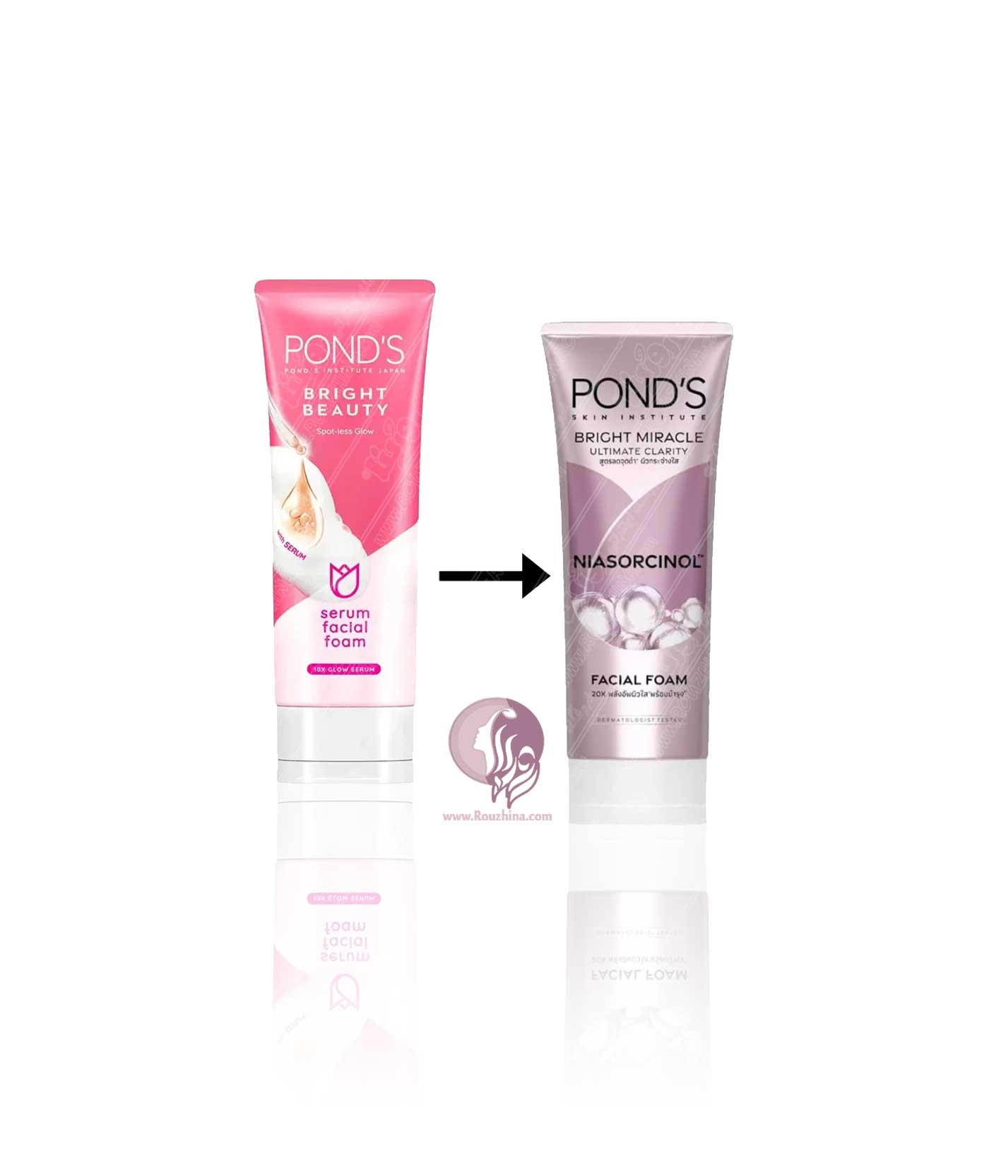 فوم پاک کننده پوندز Ponds مدل NIASORCINOL