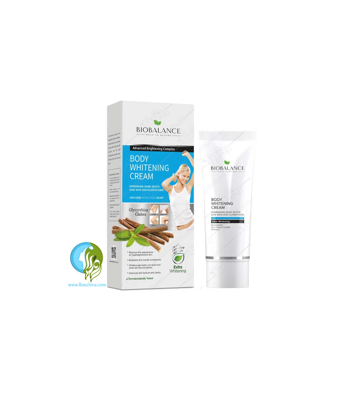 کرم روشن کننده بدن و نواحی حساس بیوبالانس BIOBALANCE