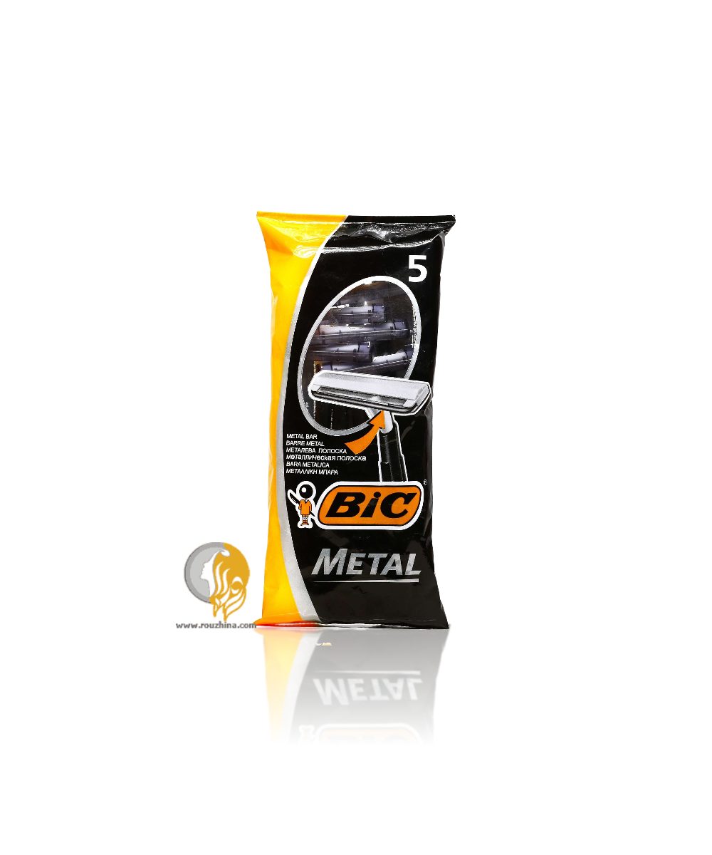 تیغ اصلاح بیک BiC مدل متال Metal (بسته5عددی)