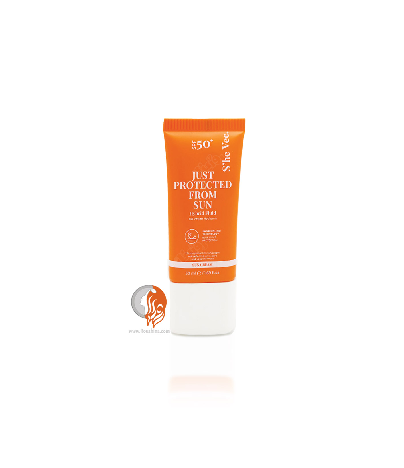 ضدآفتاب فلوییدی شی وک SPF50 بی رنگ بافیلتر نورآبی 50میل