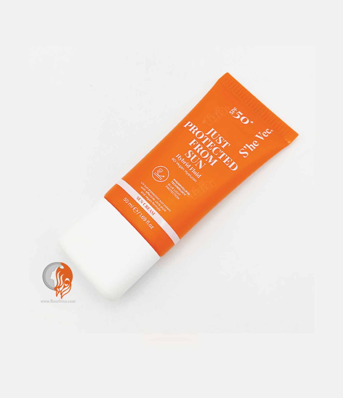 ضدآفتاب فلوییدی شی وک SPF50 بی رنگ بافیلتر نورآبی 50میل